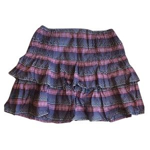 French Connection Ruffled Y2K Cotton Mini Skirt